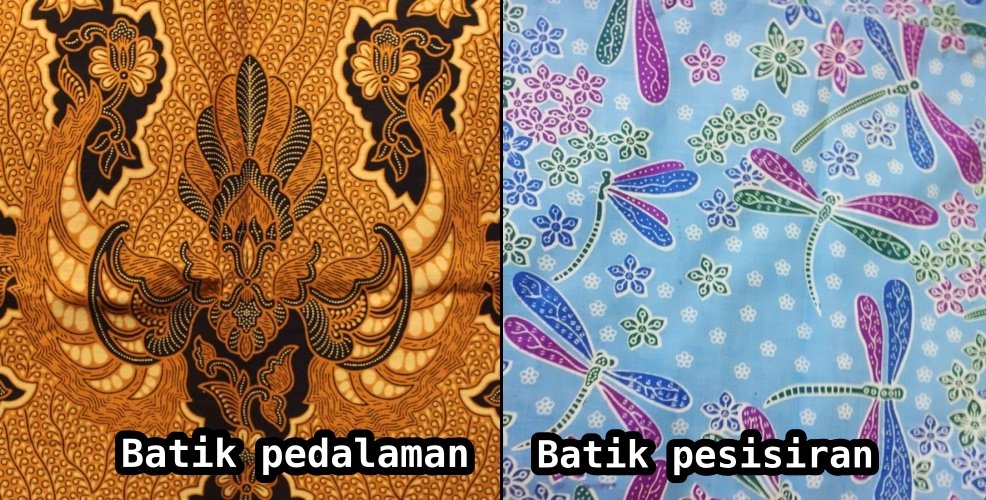 Perbedaan Batik Pedalaman dan Pesisiran