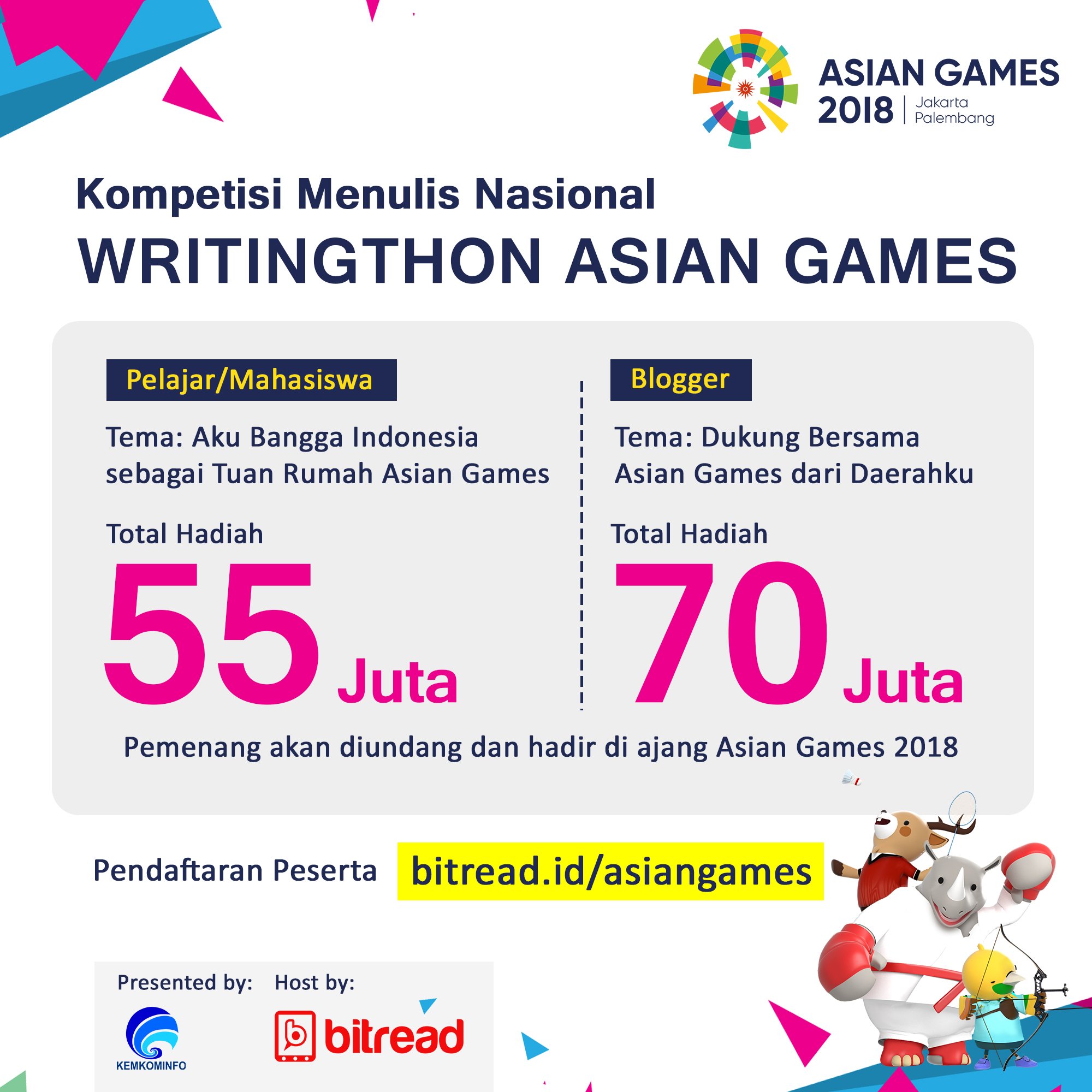 Berhadiah Puluhan Juta, Kominfo Ajak Anak Muda Indonesia Ikutan Kompetisi Menulis Ini!