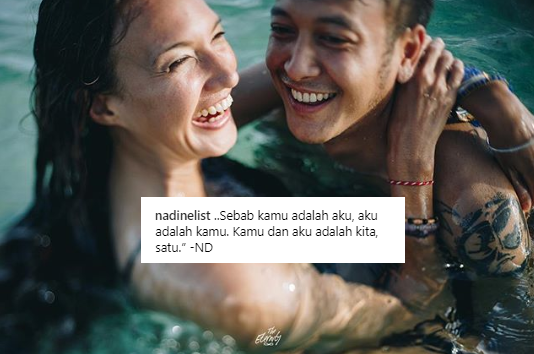 8 Kutipan Cinta ala Nadine Chandrawinata untuk Menyemangatimu dalam Menjalani Hubungan. Sweetnya Kebangetan!