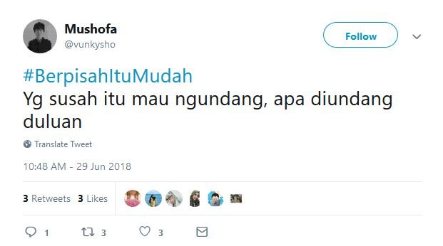 15 Tweet dari Warganet yang Buktiin Bahwa Berpisah itu Mudah. Ini nih, yang Jauh Lebih Susah~