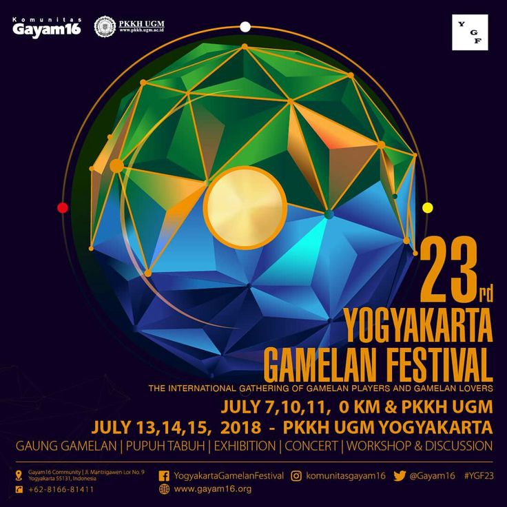 23rd Yogyakarta Gamelan Festival 2018; Event Seru Buat Pecinta Seni Tradisional