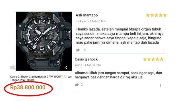 Dijual dengan Harga Nggak Masuk Akal, Jam Tangan Ini Mendapat Banyak Review Menggelikan. Ngakak!