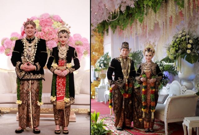 13+ Kumpulan Pengantin Jawa Memakai Kebaya Beledu. Tampak Mriyayeni Bak Pasangan Ningrat