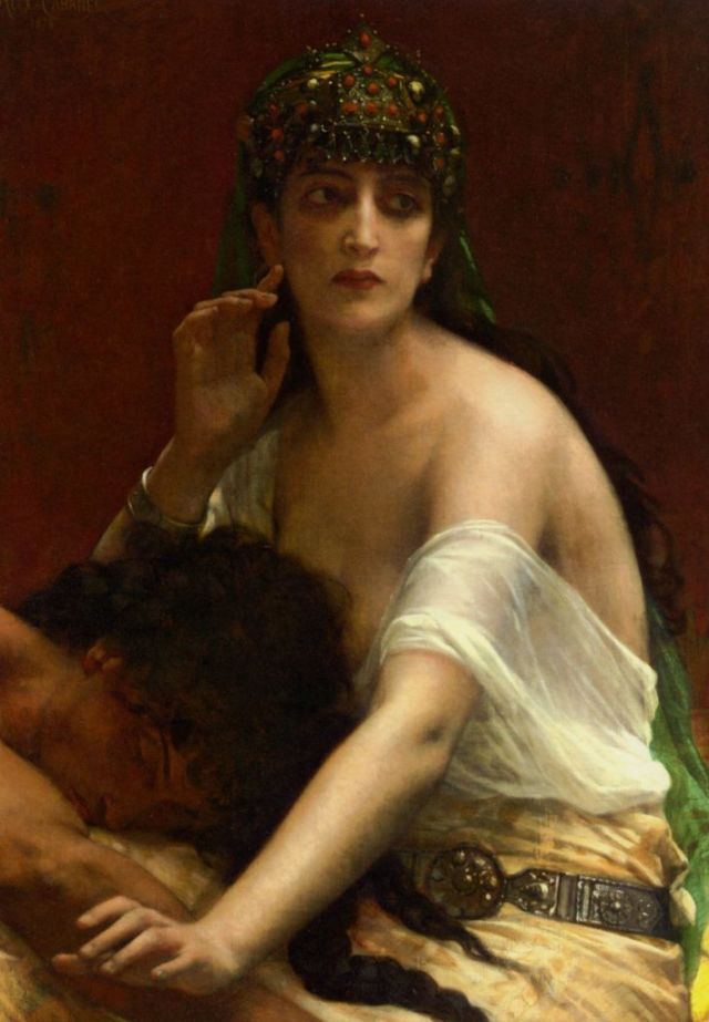 Ilustrasi sosok Delilah pada lukisan Alexandre Cabanel