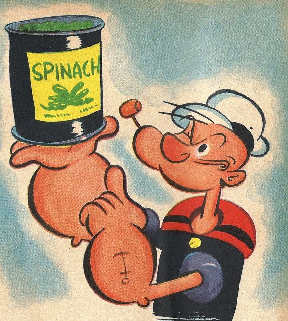 Popeye yang memiliki kekuatan hebat