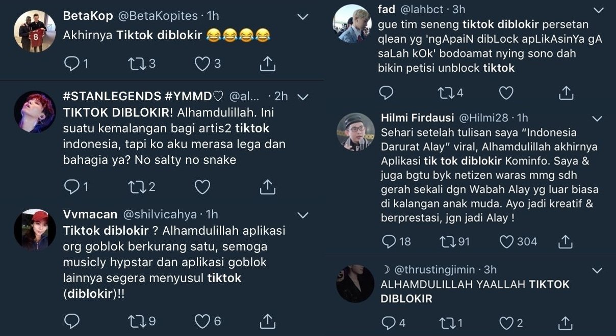 Sepak Terjang Aplikasi Tik Tok Berujung Pemblokiran, Kini Muncul Opini Pembelaan. Serba Salah, Ya~