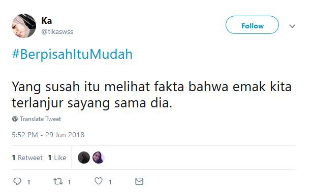 15 Tweet dari Warganet yang Buktiin Bahwa Berpisah itu Mudah. Ini nih, yang Jauh Lebih Susah~