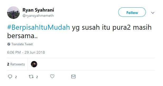 15 Tweet dari Warganet yang Buktiin Bahwa Berpisah itu Mudah. Ini nih, yang Jauh Lebih Susah~