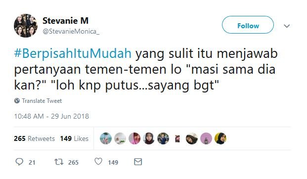 15 Tweet dari Warganet yang Buktiin Bahwa Berpisah itu Mudah. Ini nih, yang Jauh Lebih Susah~