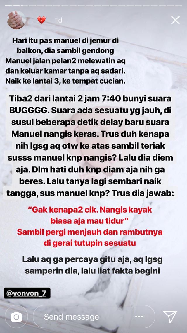 Tragedi Pilu Soal Bayi dan Susternya Diunggah sang Ibu, Warganet Turut Sebarkan Biar Jadi Pelajaran