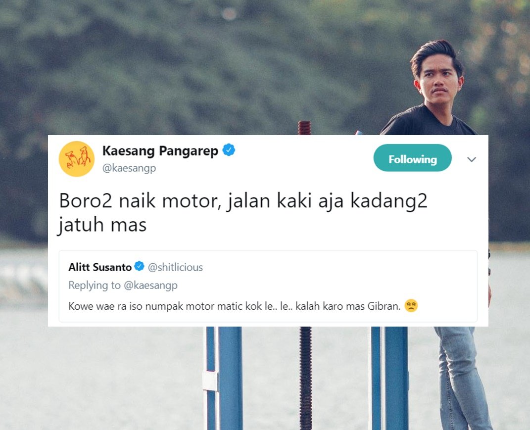 11+ Bukti Betapa Recehnya Kaesang Pangarep di Twitter. Hati-hati, Pamor Selebtweet Bakal Tergeser nih!