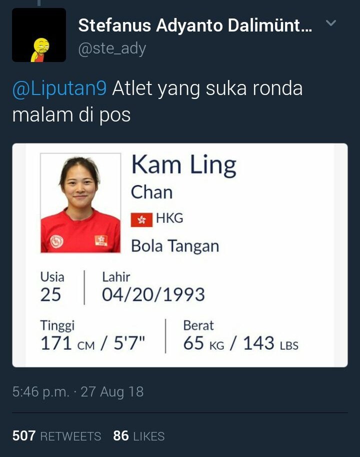 24 Nama Atlet yang Jadi Korban Plesetan Warganet. Bukan Nggak Menghargai, Tapi ini Receh Beneran :(