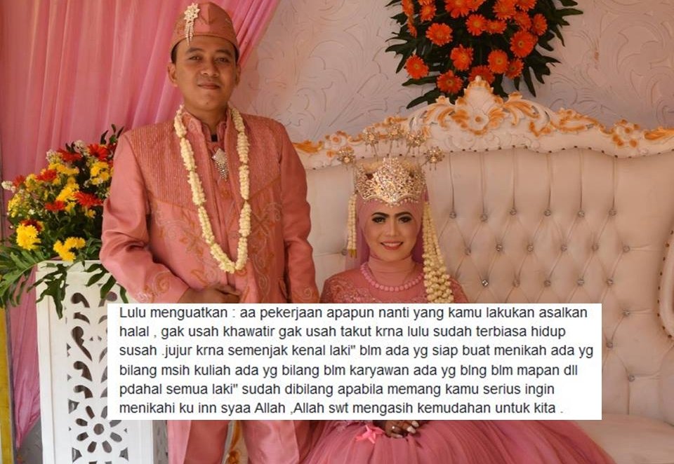 Ikhlas Calon Suami Pengangguran, Cewek Ini Buktikan Kalau Nikah Nggak Harus Menunggu Mapan