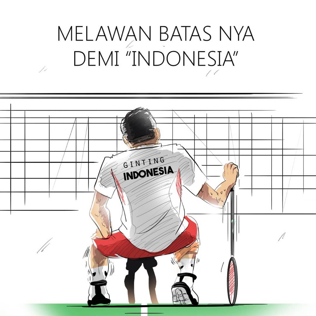 Apresiasi Perjuangan Ginting dalam 13 Ilustrasi ini Sukses Bikin Kita Makin Emosional. Mewek, Kan?