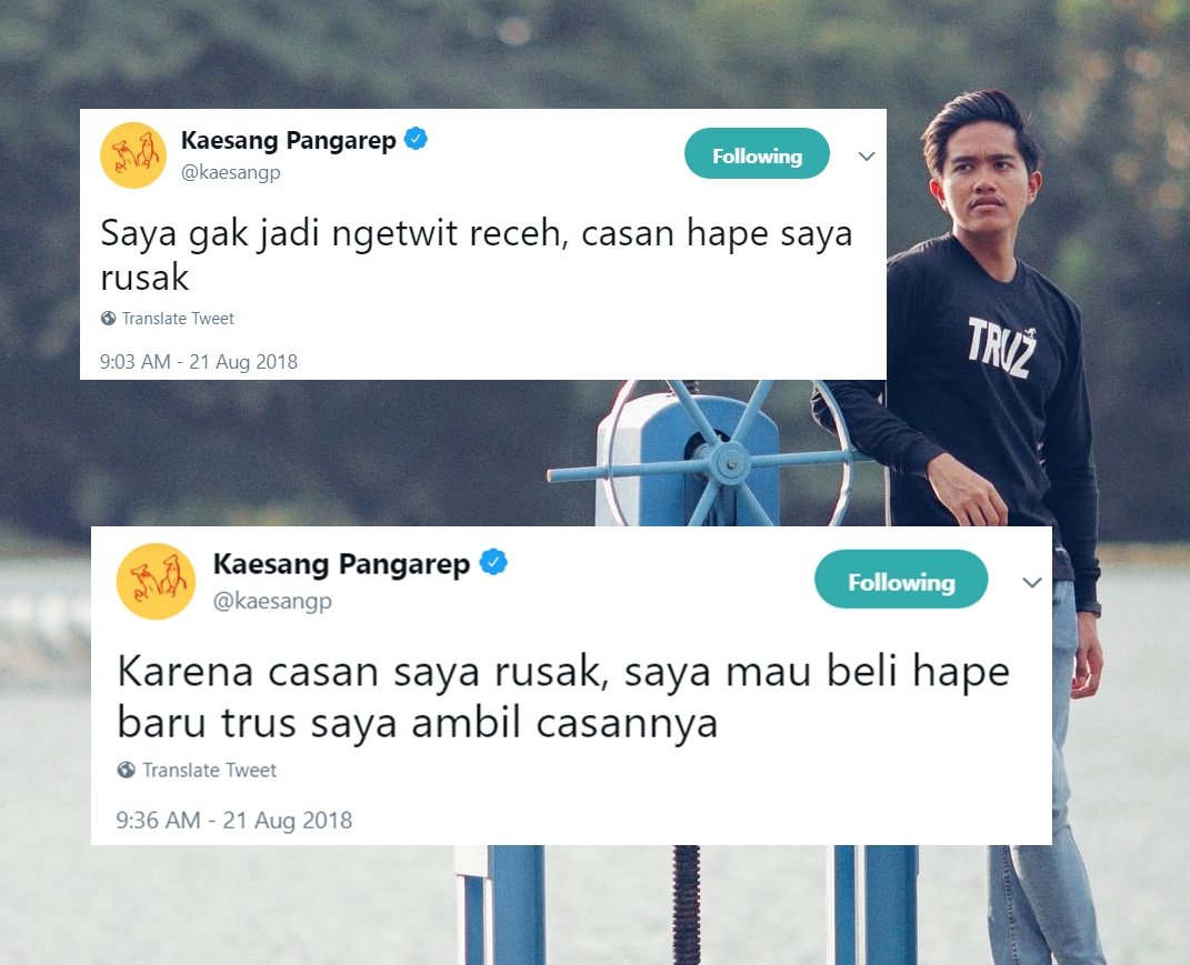 11+ Bukti Betapa Recehnya Kaesang Pangarep di Twitter. Hati-hati, Pamor Selebtweet Bakal Tergeser nih!