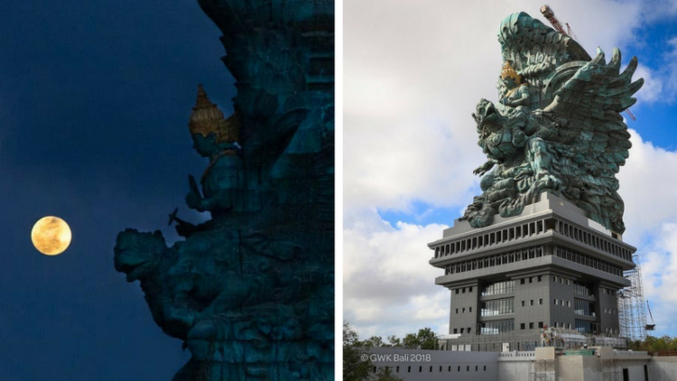 Tuntas, Modul Terakhir Patung Garuda Wisnu Kencana Sudah Terpasang. Megah Banget Sih!