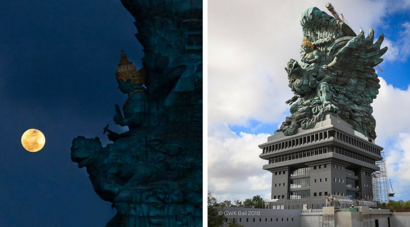 Tuntas, Modul Terakhir Patung Garuda Wisnu Kencana Sudah Terpasang. Megah Banget Sih!