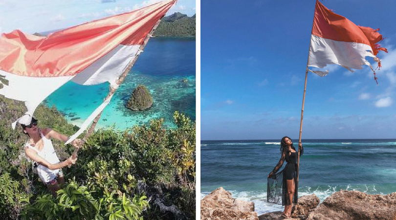 Posting Foto Bendera Robek, Anya Geraldine dan Nadine Chandrawinata Terancam Sanksi. Apa Sebabnya?