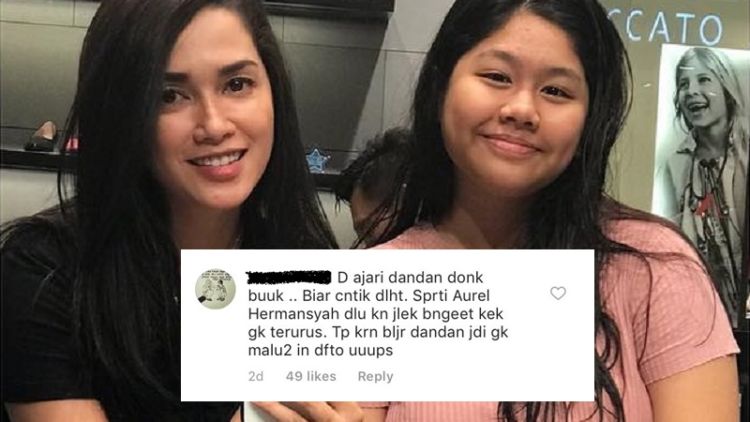 Putri Sulung Ussy Nggak Dandan, Dikritik Warganet. Tapi Kalau Nanti Dandan, Dibilang Cepet Dewasa :(