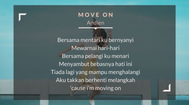 Lirik lagu move on - Andien