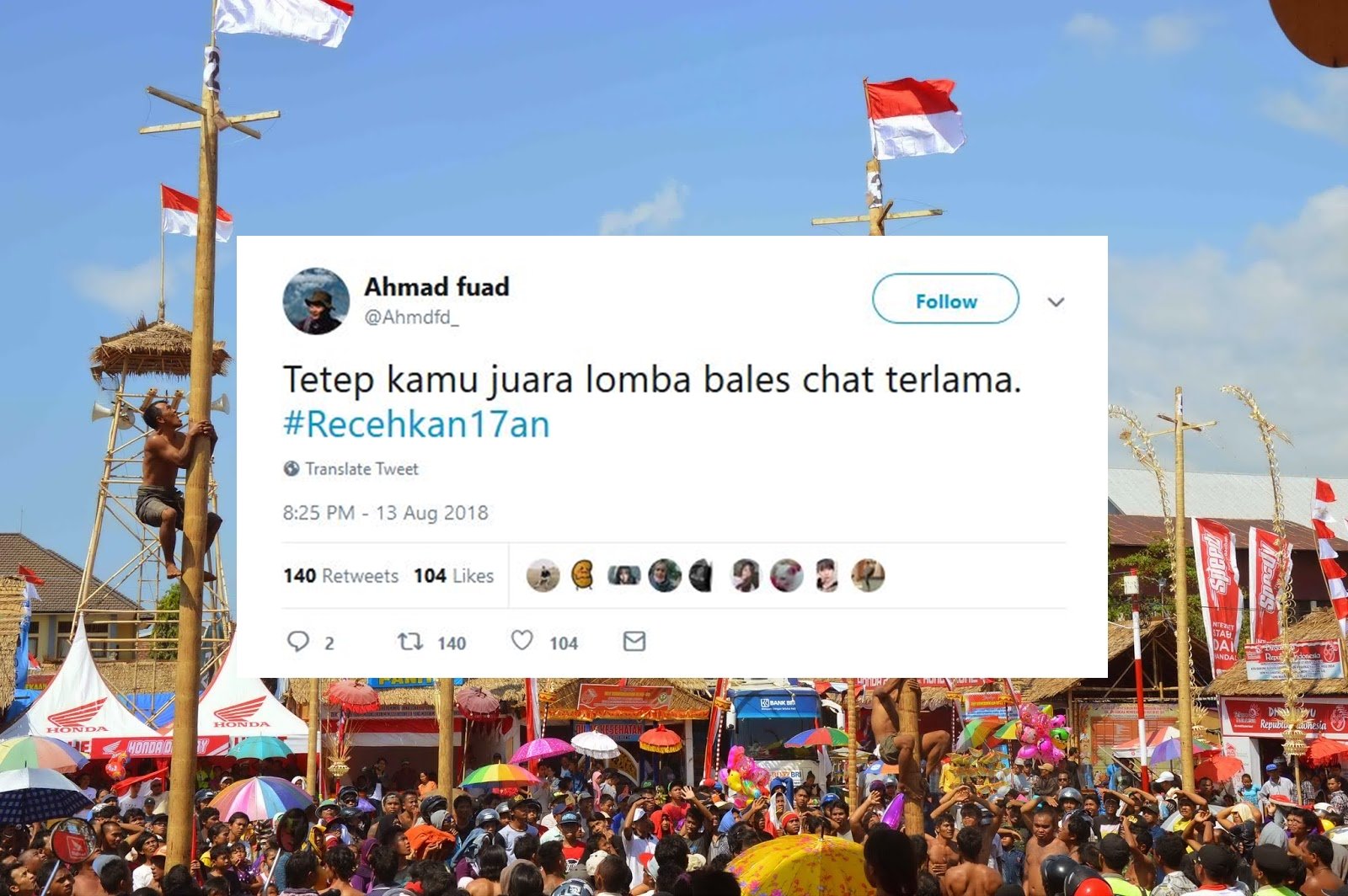 Ikut Semarakkan 17 Agustus, Warganet Malah Ngejokes Receh Pakai Tagar #Recehkan17an. Kocak Abis!