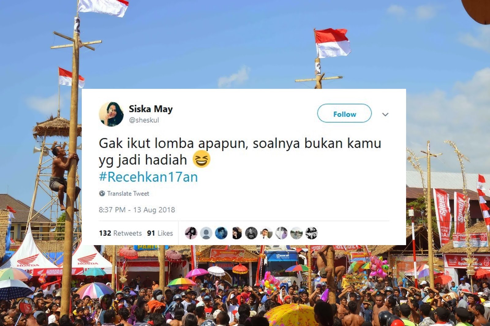 Ikut Semarakkan 17 Agustus, Warganet Malah Ngejokes Receh Pakai Tagar #Recehkan17an. Kocak Abis!