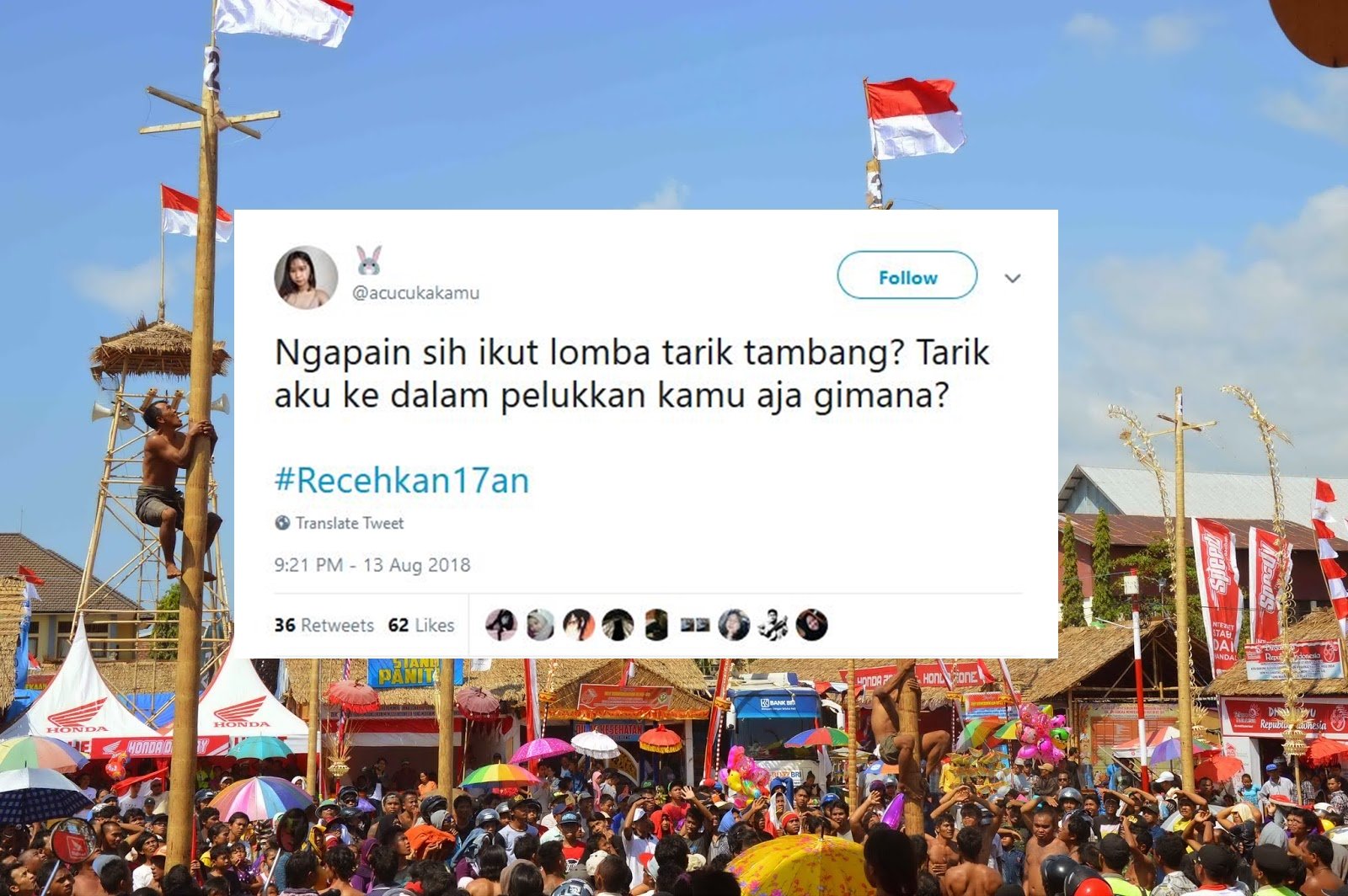 Ikut Semarakkan 17 Agustus, Warganet Malah Ngejokes Receh Pakai Tagar #Recehkan17an. Kocak Abis!