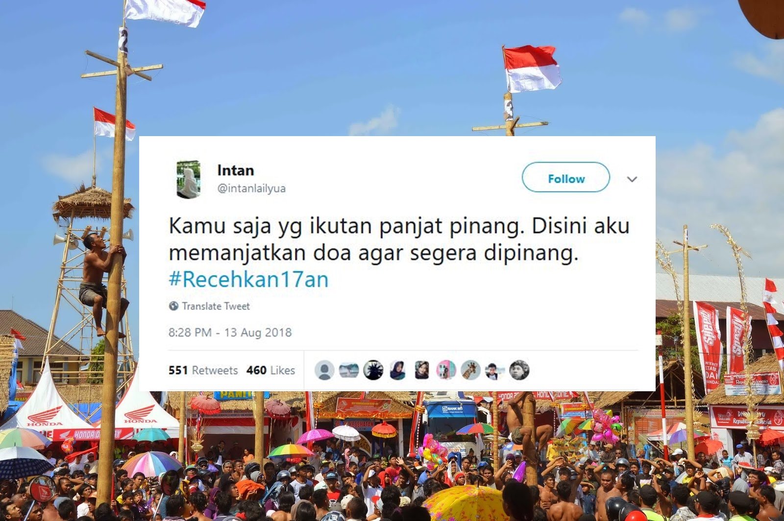 Ikut Semarakkan 17 Agustus, Warganet Malah Ngejokes Receh Pakai Tagar #Recehkan17an. Kocak Abis!