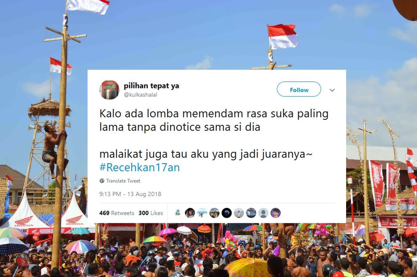 Ikut Semarakkan 17 Agustus, Warganet Malah Ngejokes Receh Pakai Tagar #Recehkan17an. Kocak Abis!