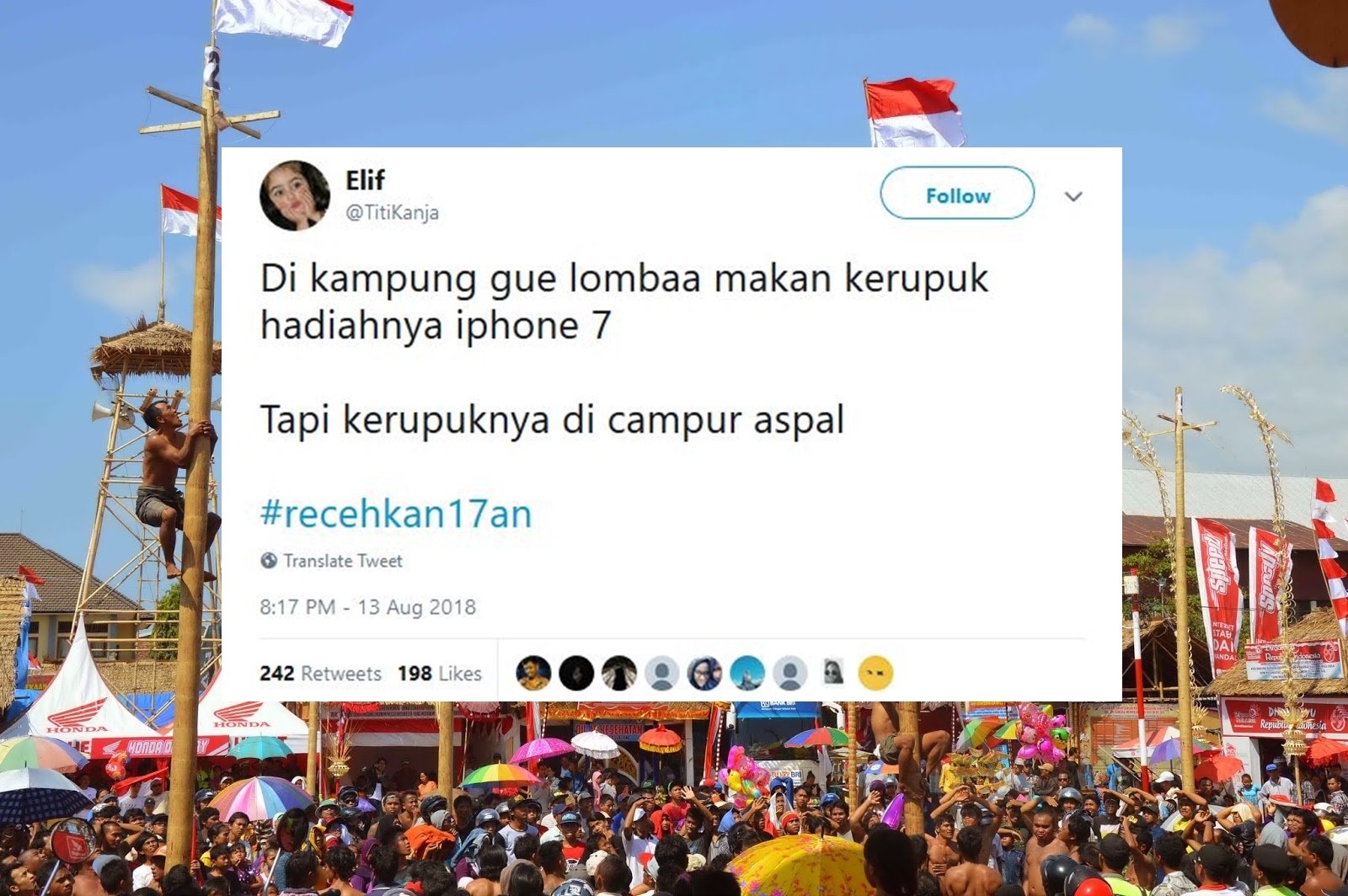 Ikut Semarakkan 17 Agustus, Warganet Malah Ngejokes Receh Pakai Tagar #Recehkan17an. Kocak Abis!