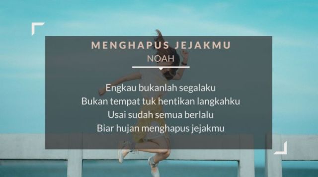 lirik lagu menghapus jejakmu - Noah