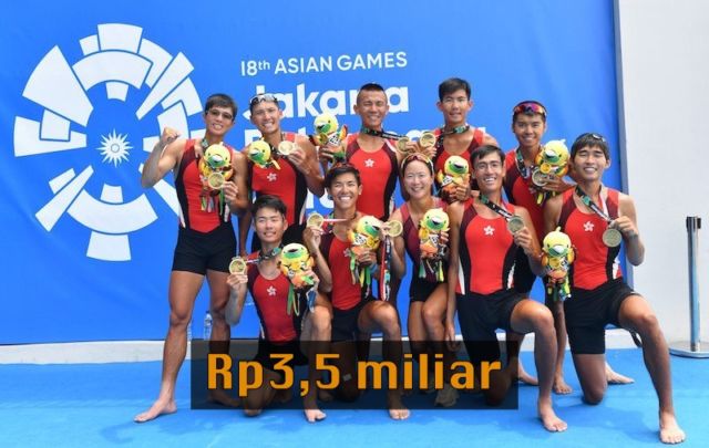 Hadiah Peraih Medali Emas Asian Games dari 7 Negara. Indonesia Dapat 1,5 M, Negara Lain Berapa ya?