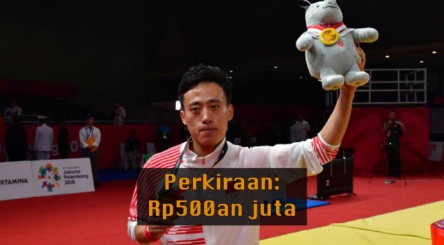 Hadiah Peraih Medali Emas Asian Games dari 7 Negara. Indonesia Dapat 1,5 M, Negara Lain Berapa ya?