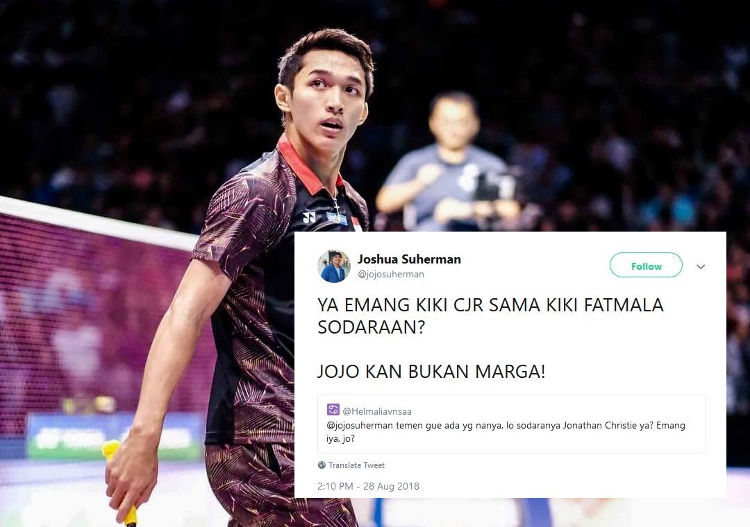 13+ Reaksi Joshua Suherman Saat Warganet Banyak yang Salah Mention. Bu, ini Jojo, Bukan Jonathan! :(