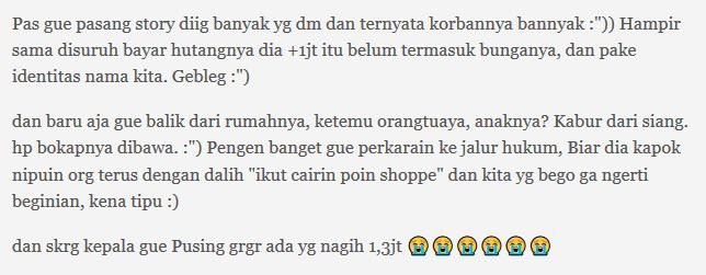 Minjemin KTP ke Teman yang Mau Cairin Poin, Ternyata Malah Dipakai buat Pinjaman Dana Online. Edan!