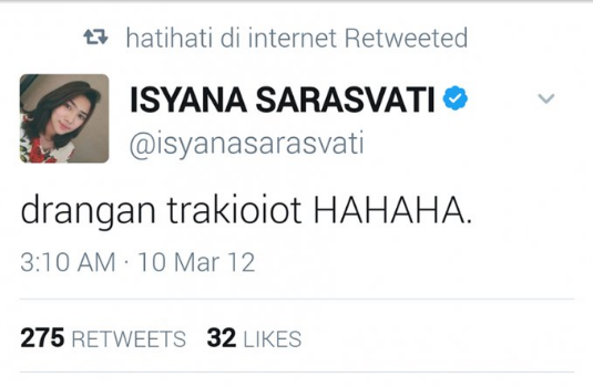 Isyana Sarasvati Punya Kebiasaan Ngomong Typo dan Belibet. Kata Warganet: Cantik mah, Termaafkan!