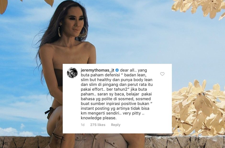 Istri Jeremy Thomas Dicerca Netizen karena Dianggap Terlalu Kurus, Ada yang Bilang Anoreksia juga :(