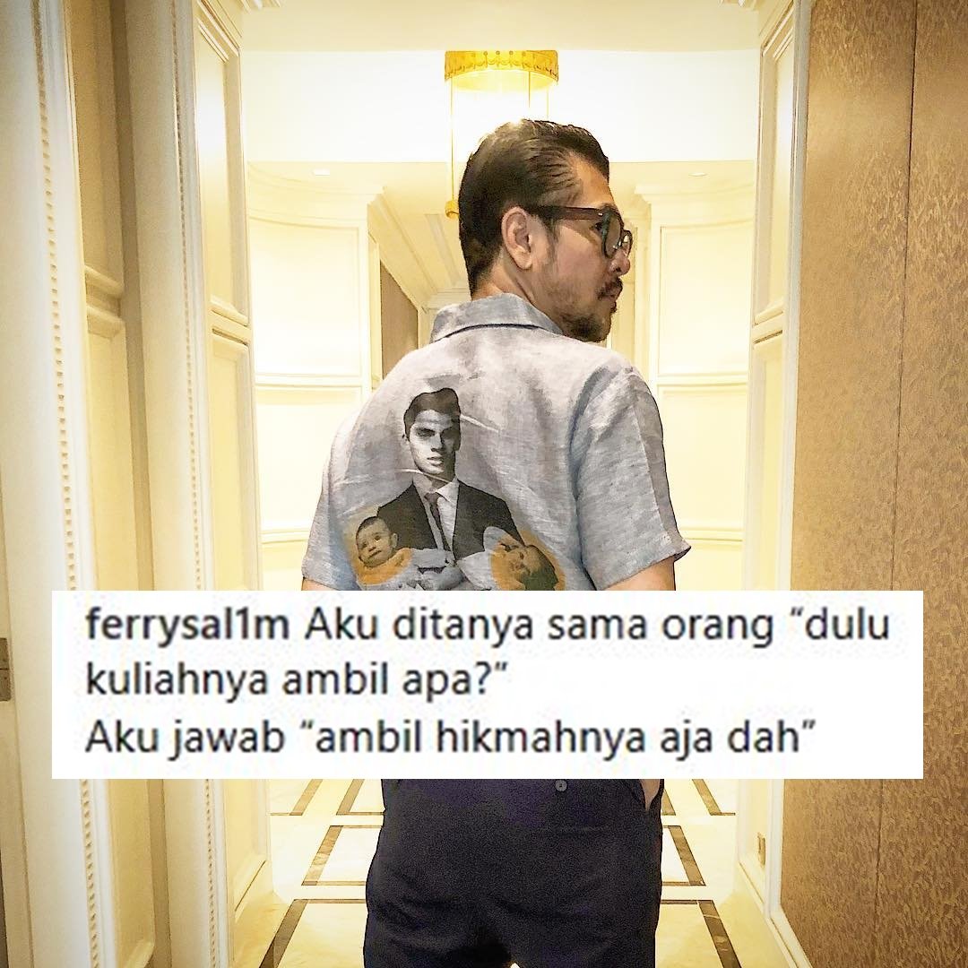 Ganteng-Ganteng Berkharisma, Caption 13 Foto Ferry Salim ini Justru Bikin Ngakak