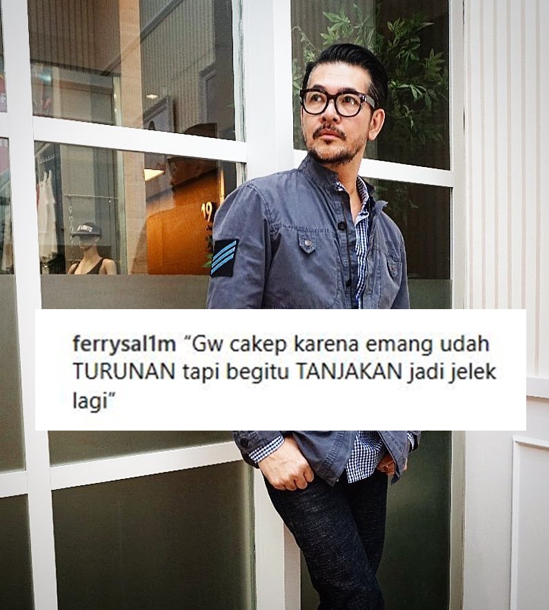 Ganteng-Ganteng Berkharisma, Caption 13 Foto Ferry Salim ini Justru Bikin Ngakak