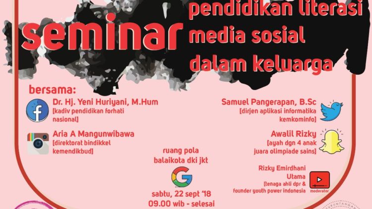 TurunTangan Jakarta Gelar Seminar Pendidikan Literasi Media Sosial dalam Keluarga. Yuk Ikutan!