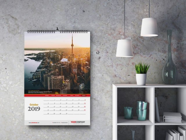 Kalender Dinding Elegan dan Mewah