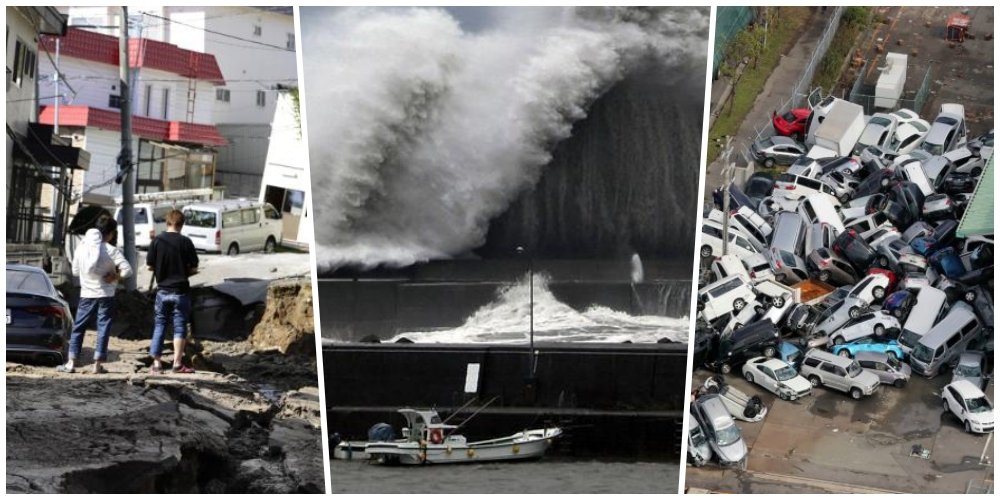 12 Potret Dahsyatnya Cuaca Ekstrem di Jepang Beberapa Hari Terakhir, Angin Topan Sampai Gempa Besar