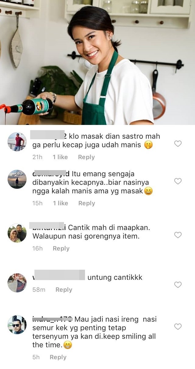 Nasi Goreng Buatan Dian Sastro Terlihat Terlalu Hitam, Muncullah 3 Golongan Warganet yang Berkomentar~