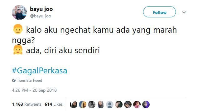 20 Tweet #GagalPerkasa ini Bakal Bikin Kamu Hati-Hati buat Deketin Gebetan. Jangan Sampai Kejadian!