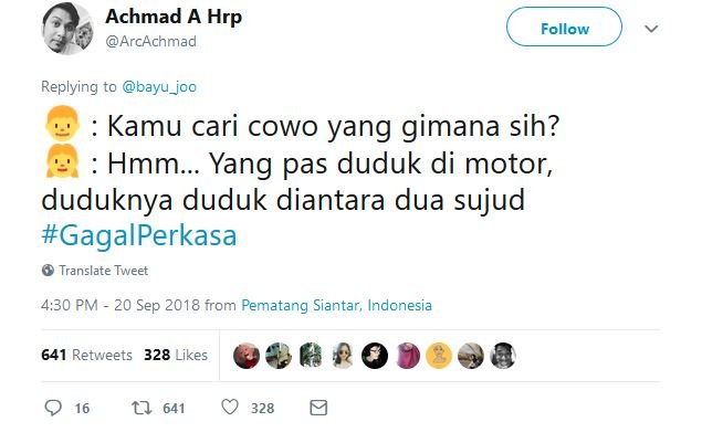 20 Tweet #GagalPerkasa ini Bakal Bikin Kamu Hati-Hati buat Deketin Gebetan. Jangan Sampai Kejadian!