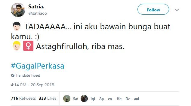 20 Tweet #GagalPerkasa ini Bakal Bikin Kamu Hati-Hati buat Deketin Gebetan. Jangan Sampai Kejadian!