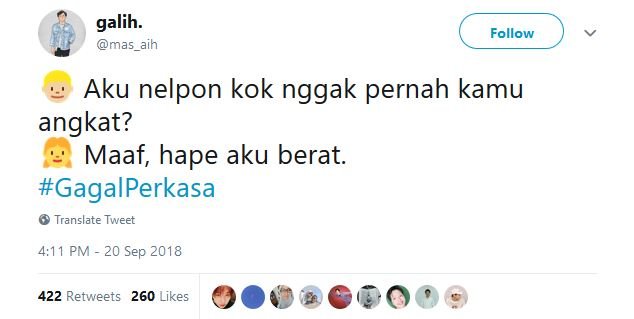 20 Tweet #GagalPerkasa ini Bakal Bikin Kamu Hati-Hati buat Deketin Gebetan. Jangan Sampai Kejadian!