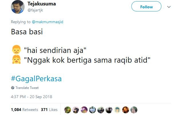 20 Tweet #GagalPerkasa ini Bakal Bikin Kamu Hati-Hati buat Deketin Gebetan. Jangan Sampai Kejadian!