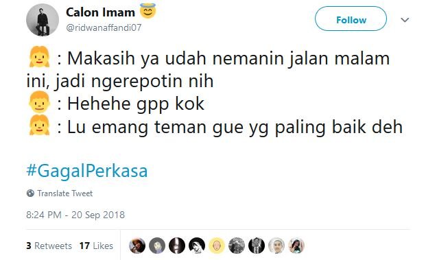 20 Tweet #GagalPerkasa ini Bakal Bikin Kamu Hati-Hati buat Deketin Gebetan. Jangan Sampai Kejadian!