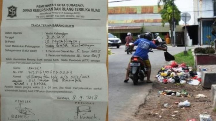 Bukan Cuma Kasus Korupsi, Kota Surabaya Kini Laksanakan OTT Bagi yang Buang Sampah Sembarangan!